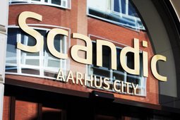 Scandic Aarhus City entrance logo